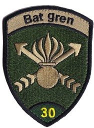 Bild von Bat gren 30 grün Badge mit Klett